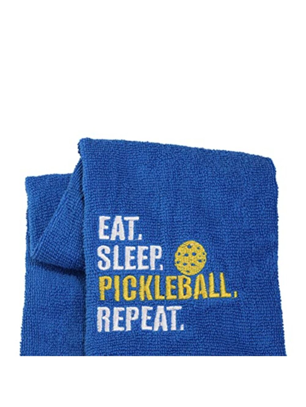 Cotton Terry Embroidered Pickleball Towel with Clip Quick Dry Absorbent